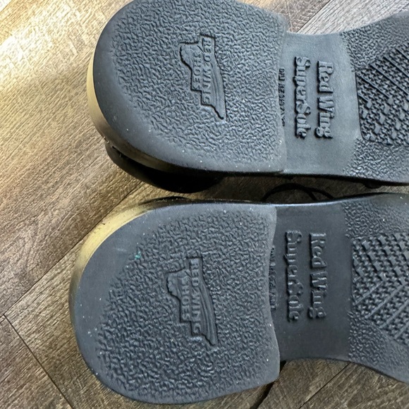 Vintage 2921 Black Chrome Moc Toe Leather Boots size 7D - Picture 10 of 14